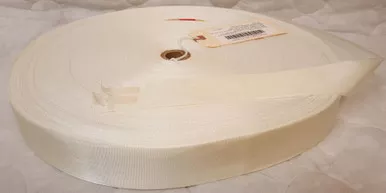 Nylon Webbing Roll 2 inch Wide White