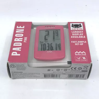 Open Box 1 Pc Cateye Padrone Pink Wireless Cycle Computer Model CC-PA100W, Lost Treasures