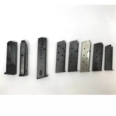 Open Box & USED Lot Of 8 Pcs Assorted Pistol Magazines