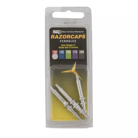 Pack of 3 NAP Razorcaps broadhead replacement ferrules