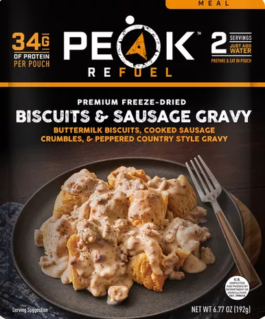 Peak Refuel Biscuits & Sausage Gravy