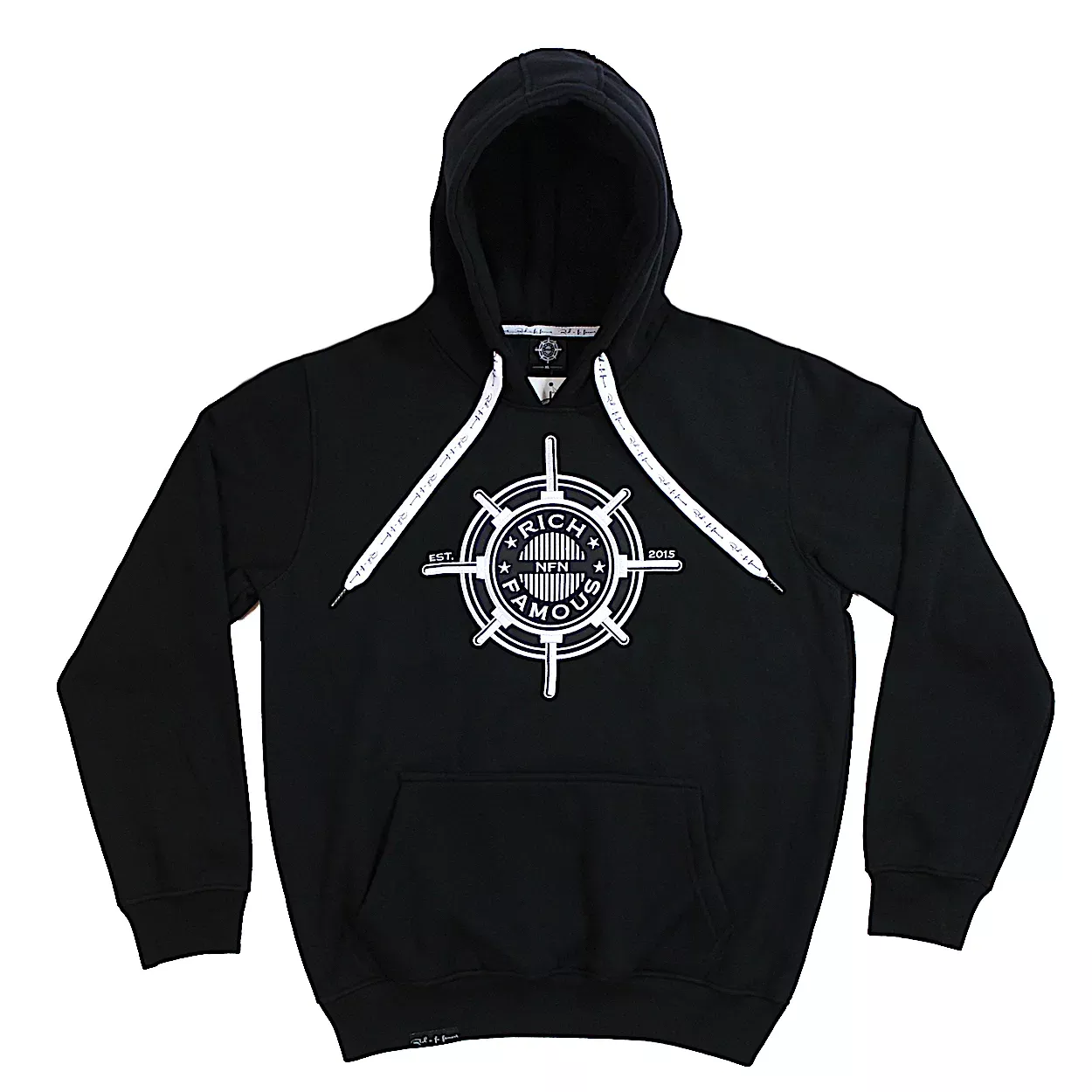 Premium Embroidered RNF Hoodie - Thick Soft Cotton Quality Details