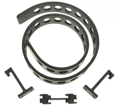 Quick Fist Rubber Tie Down Belt With Two Mounting Posts
