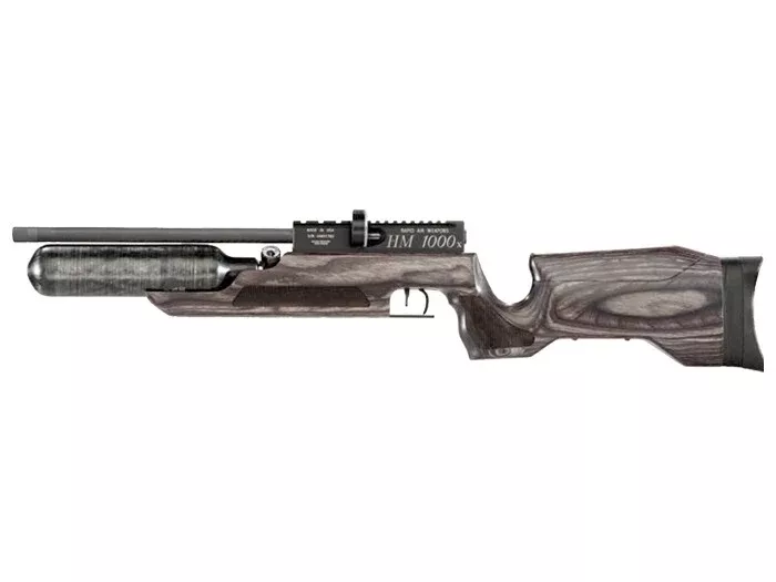 RAW HM1000x Mini LRT Air Rifle, Black Laminate - Caliber 0.25 - FPS 820