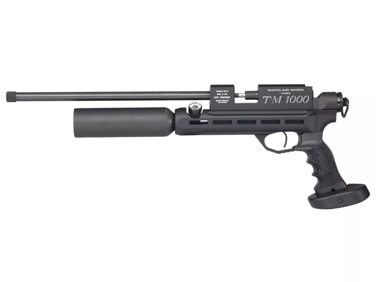 RAW Rapid Air Worx TM1000 Chassis PCP Pistol, Aluminum Bottle - Caliber 0.20 - FPS 935