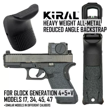 Reduced Angle Backstrap - Metal - for Glock Pistols