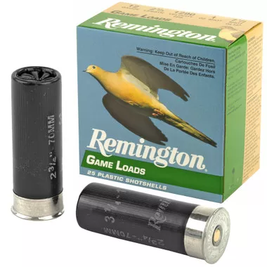 Remington Game Load 12 Gauge 2.75" #7.5 Shot Shell Ammunition - 25 Rounds