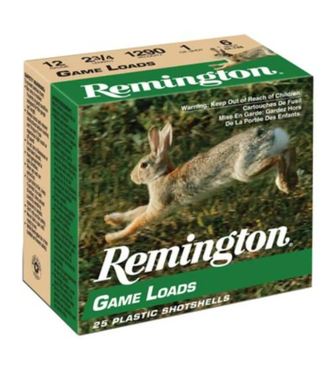 Remington Game Loads 12 Ga, 2.75″, 1290 FPS, 1oz, 8 Shot