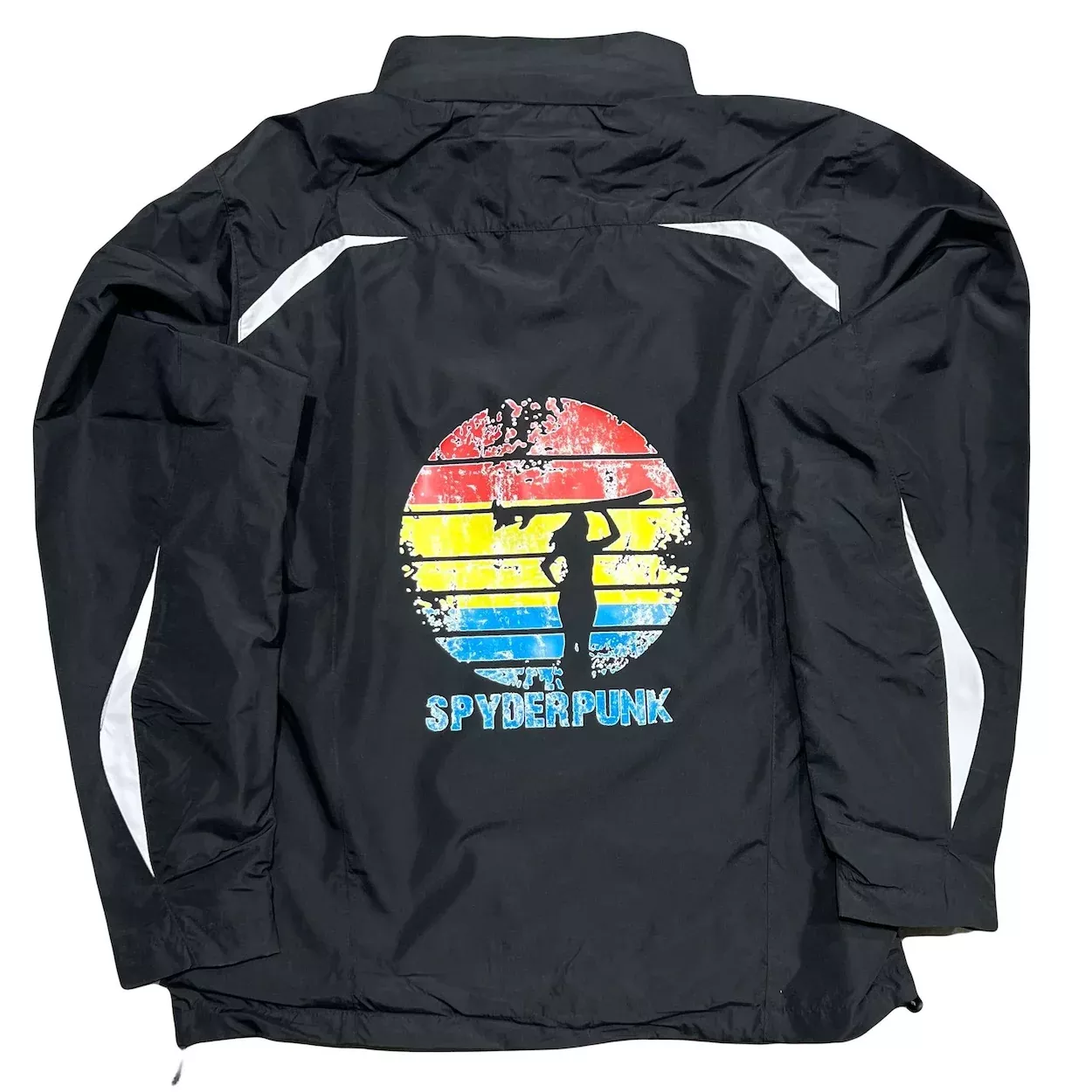 Retro 90s Windbreaker Jacket - Men's Vintage Surfer Style by Spyderpunk
