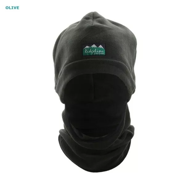 Ridgeline Olive Beanie with Neck Warmer