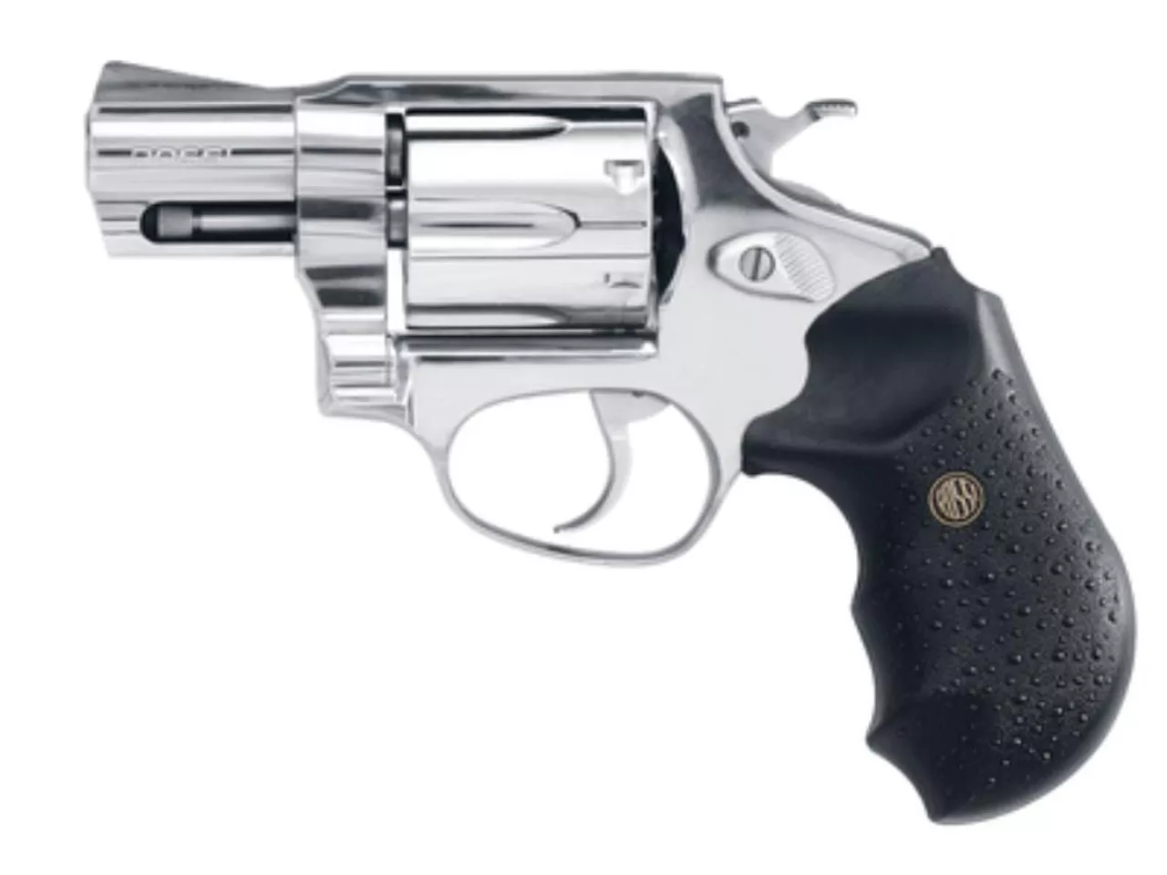 Rossi Revolver 357 RemMag 2″ 6rd Black Rubber Grip Stainless Steel