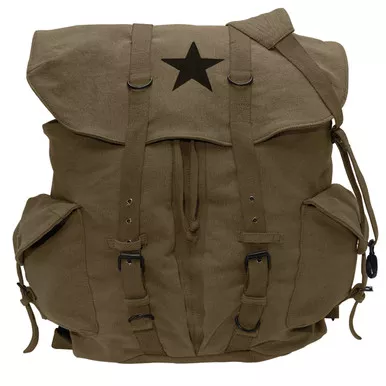 Rothco Weekender Canvas Backpack with Star