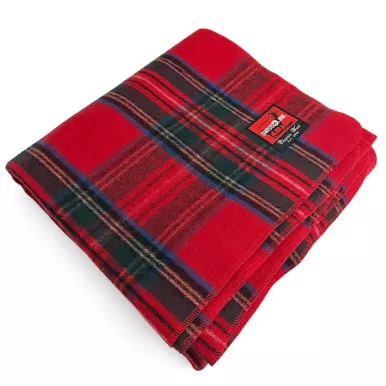 Royal Stewart Plaid Wool Blanket #5002