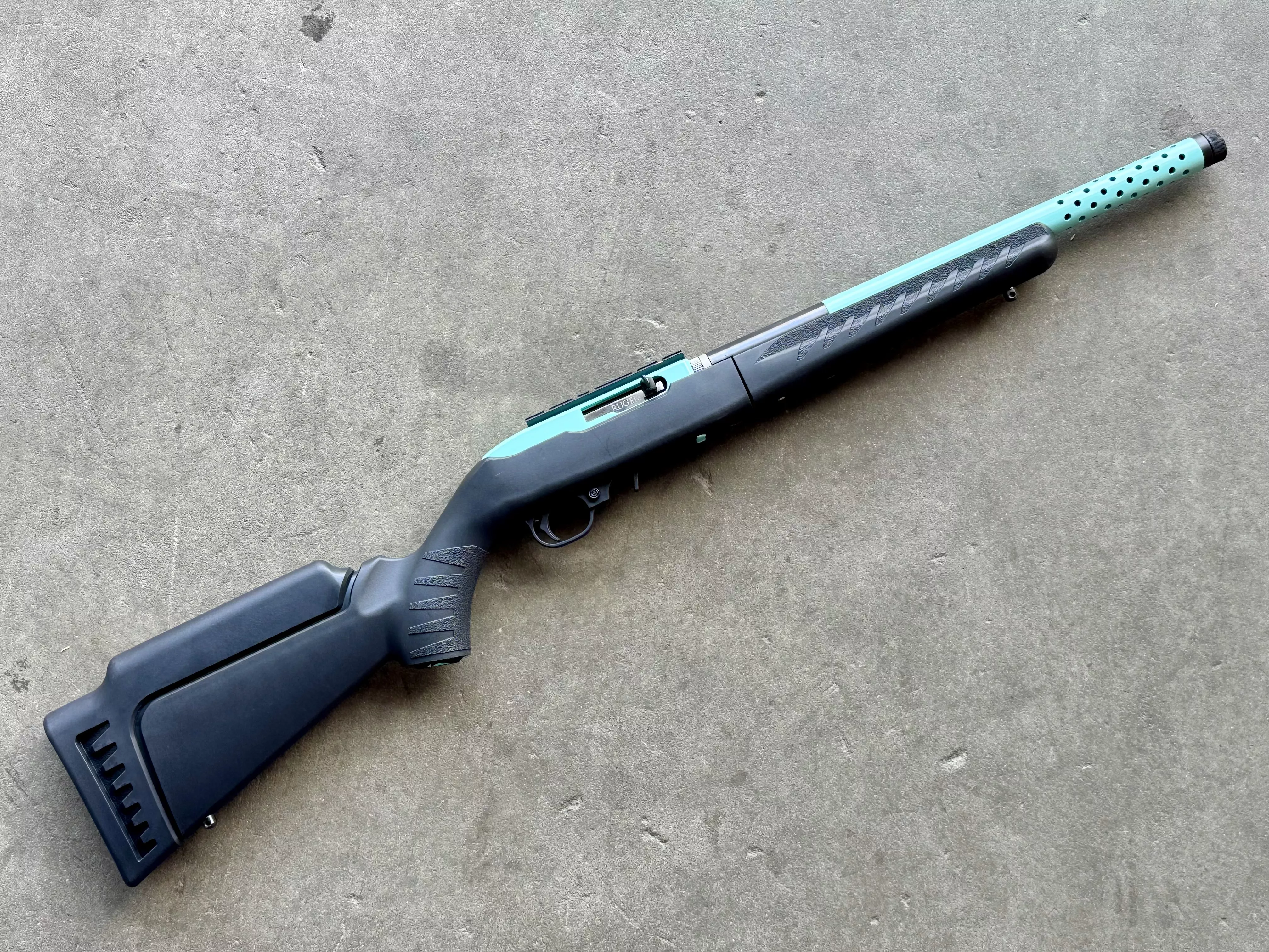 Ruger 10/22 Takedown Lite Threaded TALO Edition 22 LR Turquoise 21163