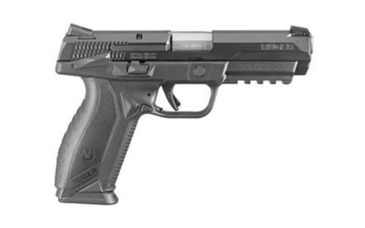 Ruger American Pistol, 45 ACP, 4.5″, 10rd, Black Nitride Finish