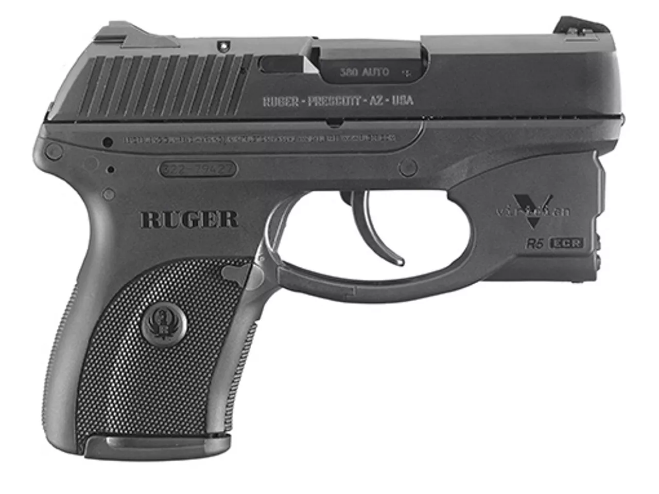 Ruger LC380 380ACP, Viridian Laser, 7rd