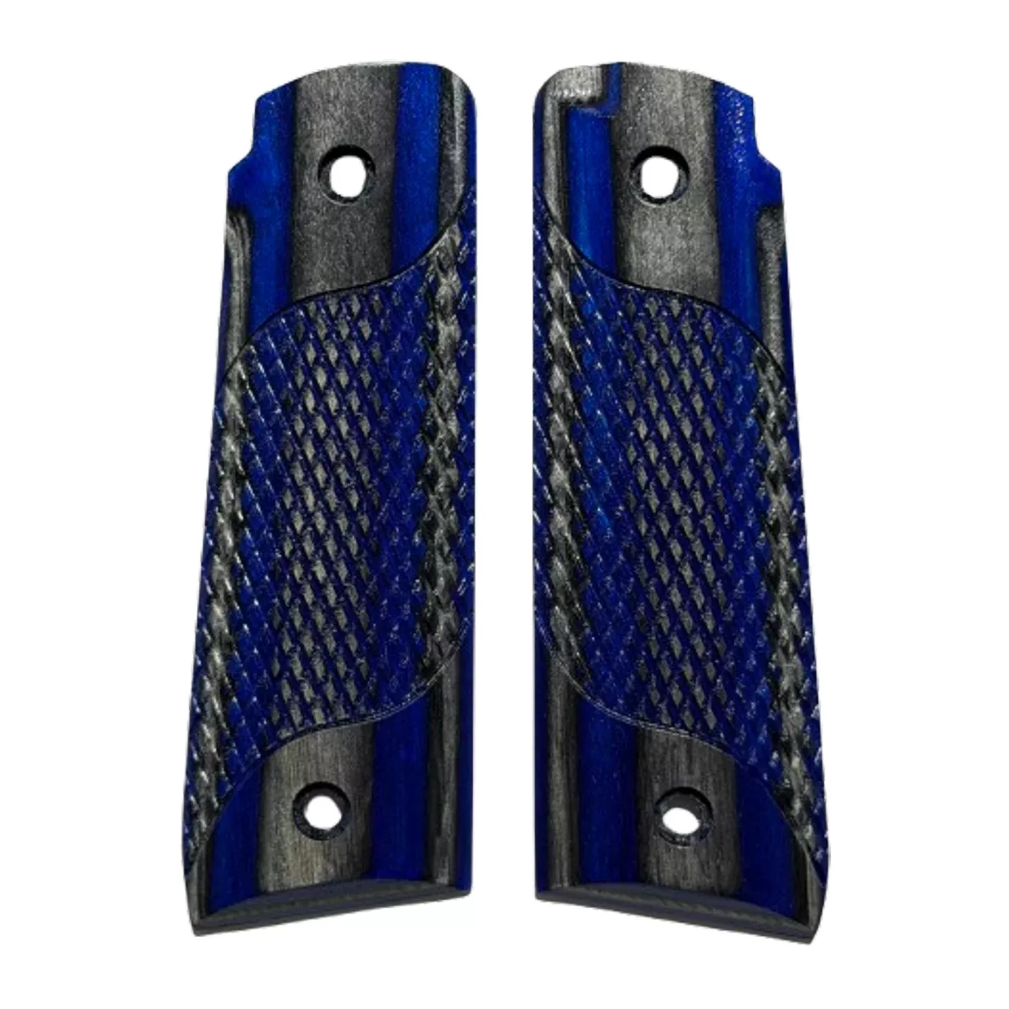 Ruger Mark IV 22/45 Thick grips - Signature Checkering - Laminate Blue Angel