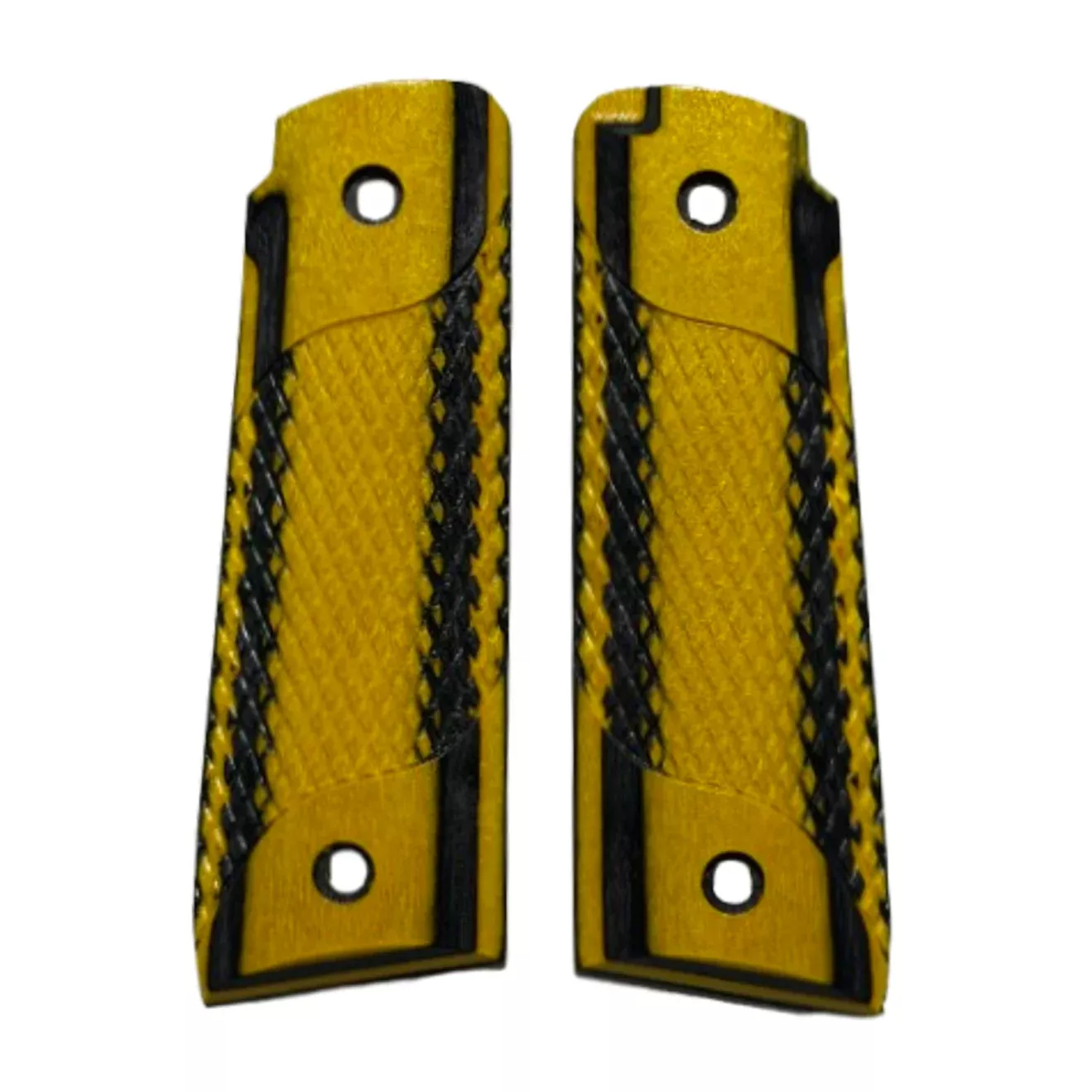 Ruger Mark IV 22/45 Thick grips - Signature Checkering - Laminate Bumble Bee