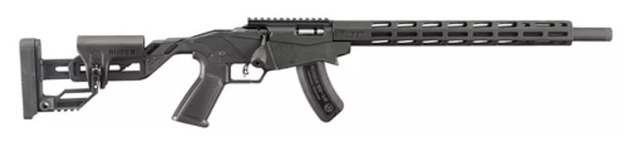 Ruger Precision Rimfire .22 Win Mag 18″ Barrel, Synthetic Adjustable Black Stock, 15rd Mag