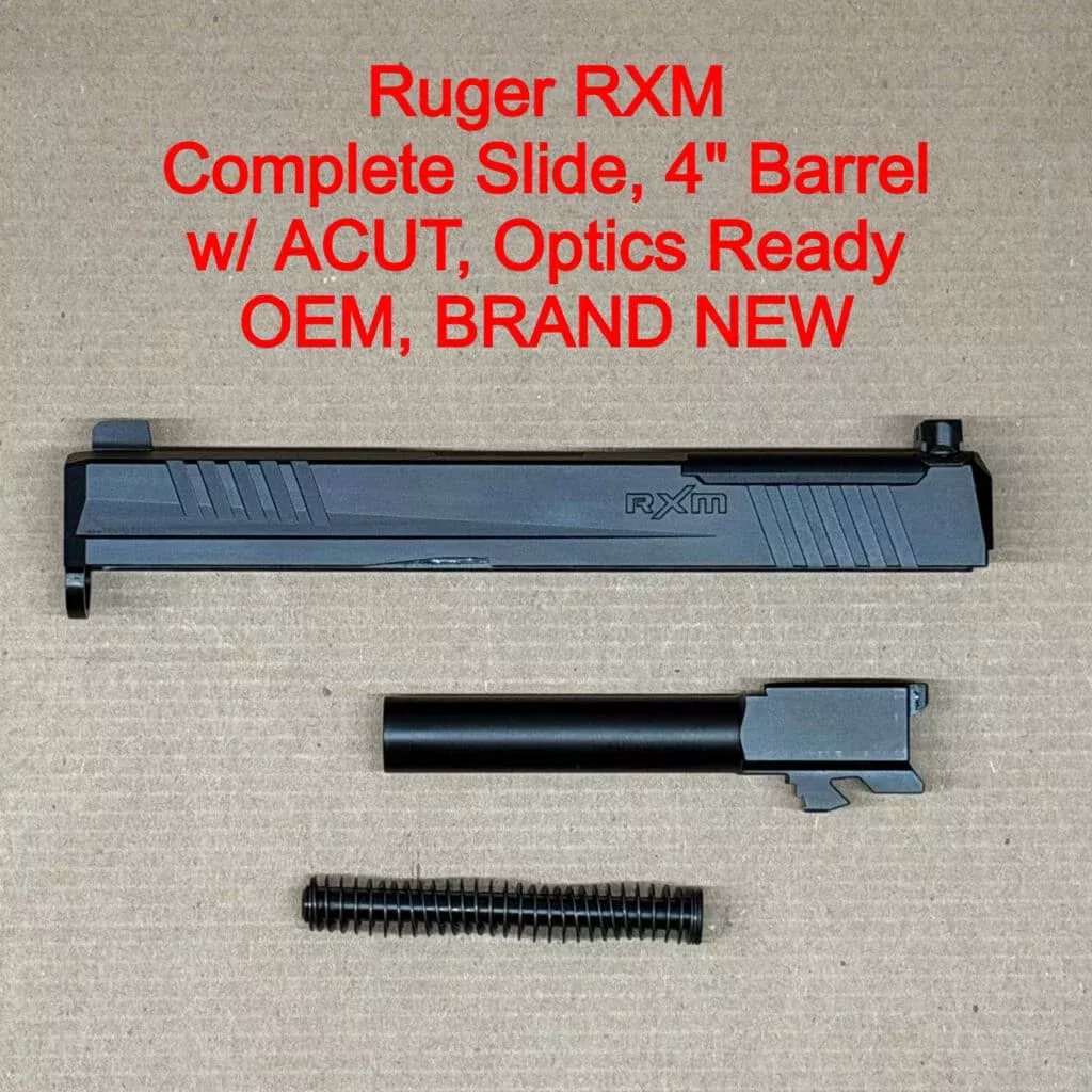 Ruger RXM OEM Complete Slide Assembly 9mm A-CUT Aimpoint Ready Fits Glock 19 Gen 3 – BRAND NEW