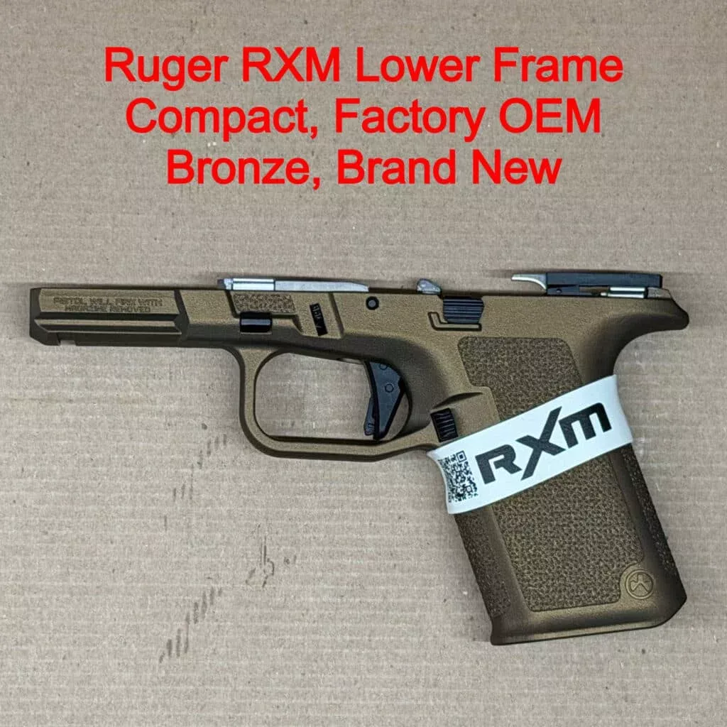 Ruger RXM OEM Lower Frame Assembly Bronze 9mm Glock 19 Compatible – BRAND NEW