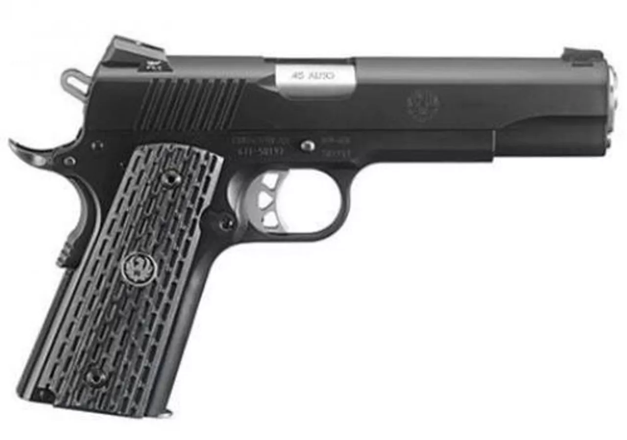 Ruger SR1911 45 ACP, Lightweight Commander, Night Watchmen, 4.25″ Barrel, 8 rd Mag