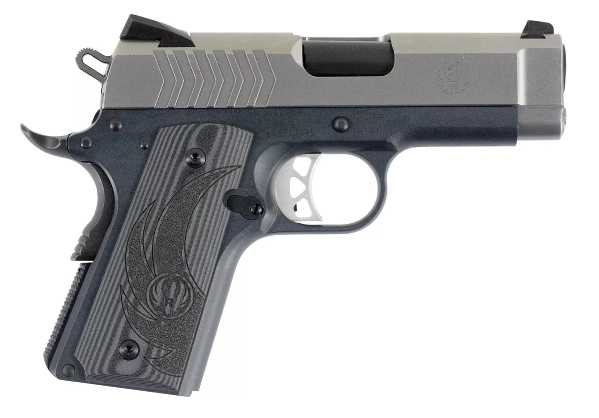 Ruger SR1911 Lightweight Officers 9mm Pistol Stainless Steel