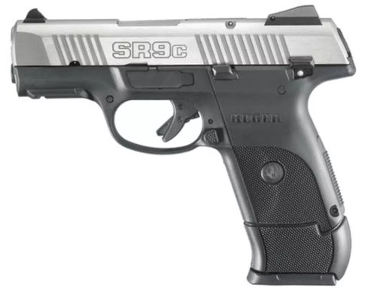 Ruger SR9C Compact Pistol 9mm, 3.5″ Barrel, Stainless Steel, 17rd Mag