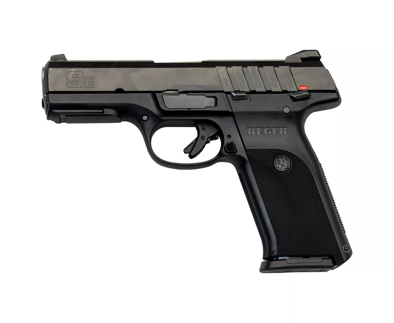 Ruger SR9E Used 9mm, 4″ Barrel, 3-Dot Sights, Black, 2x17rd