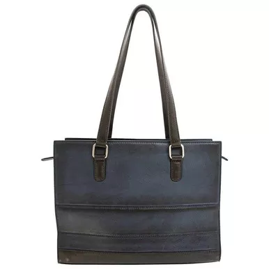 Rugged Rare Structured Handbag Denim Blue 13x10x5