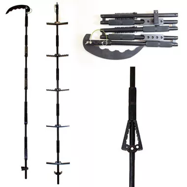 Ruhl Tech Folding Pole/ Folding Step Ladder-Dual