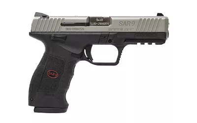 SAR USA SAR9 9mm Stainless Steel 17 Round Capacity SAR9ST