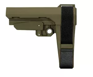 SB Tactical – SBA3 Pistol Stabilizing Brace – OD Green – Authentic