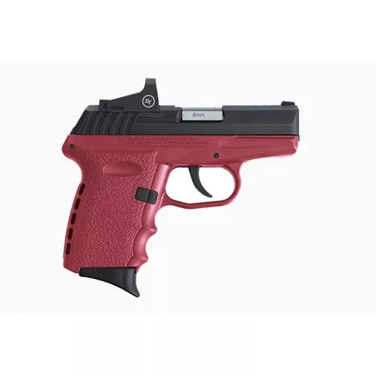 SCCY CPX-2RD 9mm Pistol, Crimson/Black – CPX-2CBCRRDE