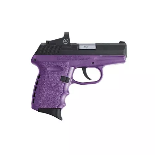 SCCY CPX 9mm Pistol Purple Frame w/ CT Red Dot