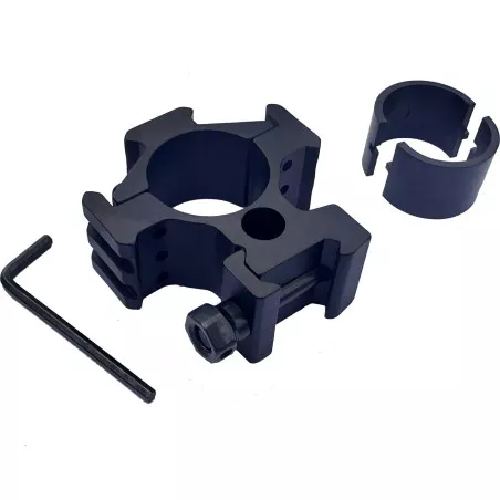 Scope rings with three rails