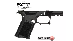 SCT Manufacturing – GLOCK 43X – SUB COMPACT STRIPPED POLYMER FRAME – BLACK
