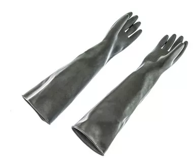 SE 24 Inch Black Rubber Gloves for Gold Panning