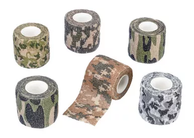 SE 6pc Assorted Camouflage Adhesive Free Wraps