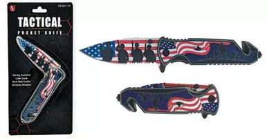 SE USA Flag/Soliders Knife