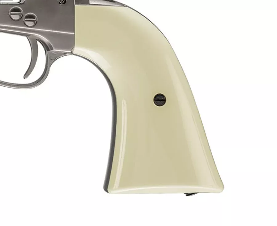 Set of Ivory Plastic Grips, Fits Umarex Colt SAA CO2Revolver