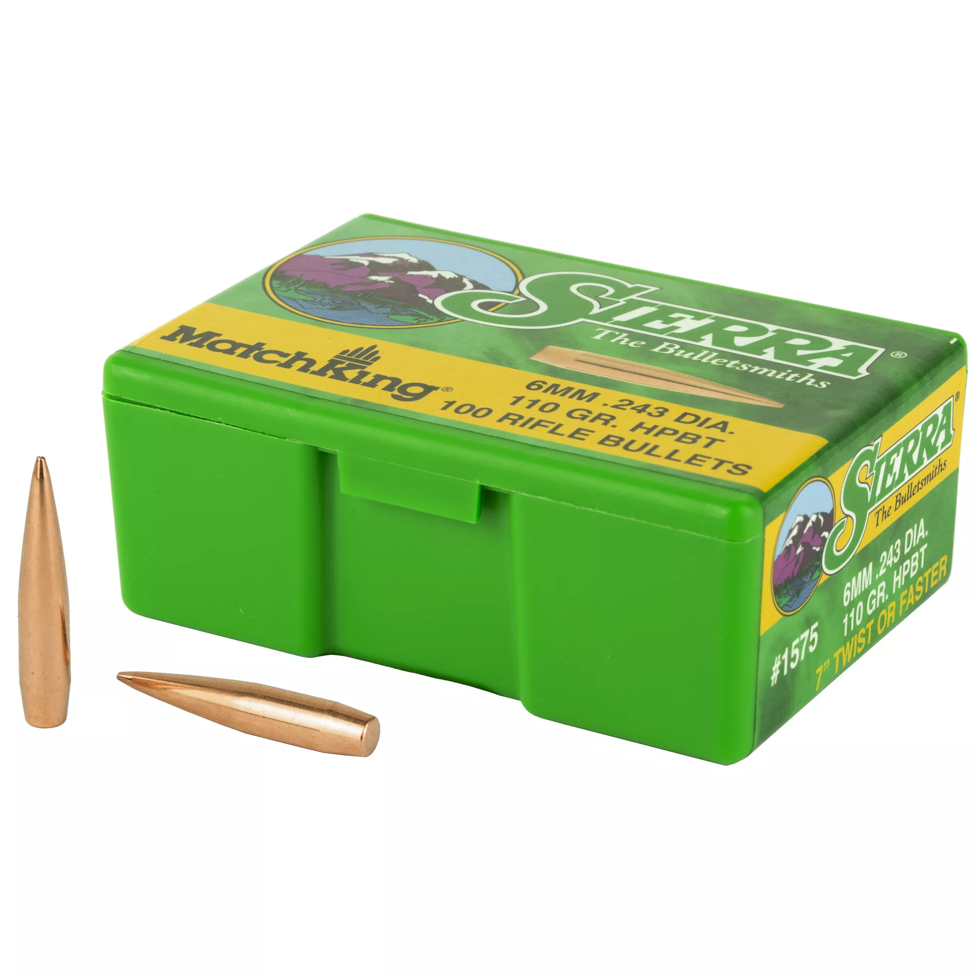 Sierra 1575 MatchKing 6mm 110gr Hollow Point Boat Tail 100/Box
