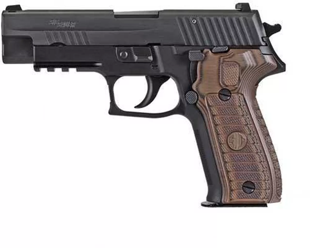 Sig P226, 9mm, 4.4″ Barrel, 10rd, Brown G10 Grips, Black