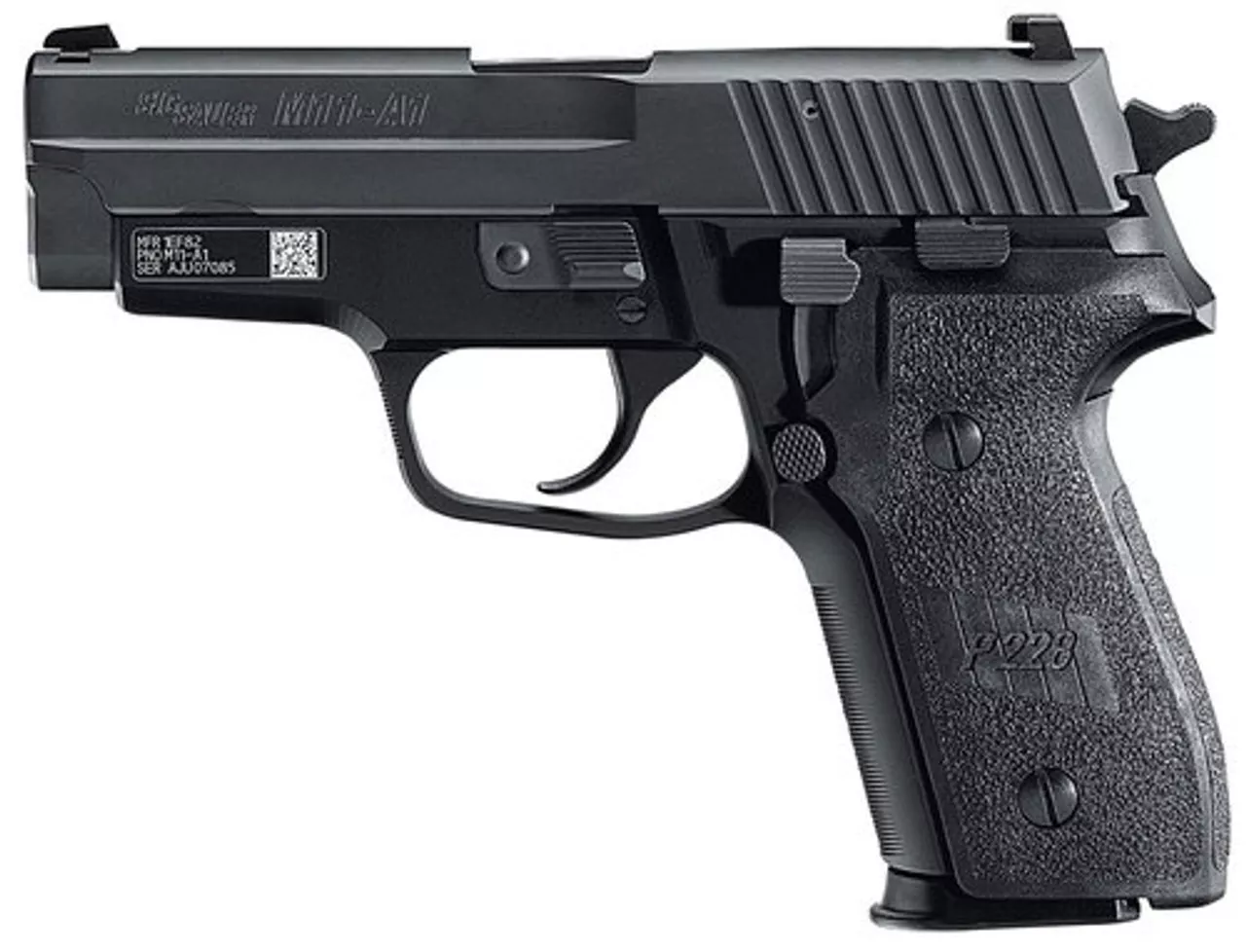 Sig P229 Compact M11-A1 Single/Double 9mm 3.9″ Barrel, Black Polymer Grip Black Nitron Stainless Steel, 10rd