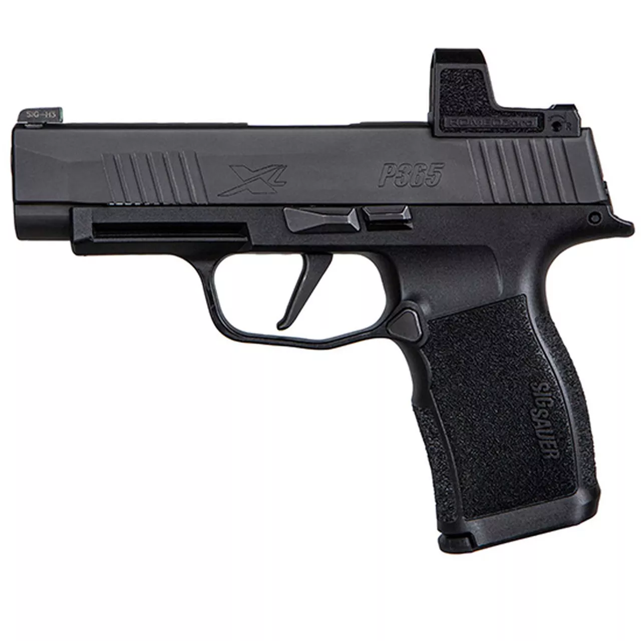 Sig P365 XL Compact 9mm, 3.7″ Barrel, Polymer, Black, Romeo Zero Reflex Optic, 2x12rd