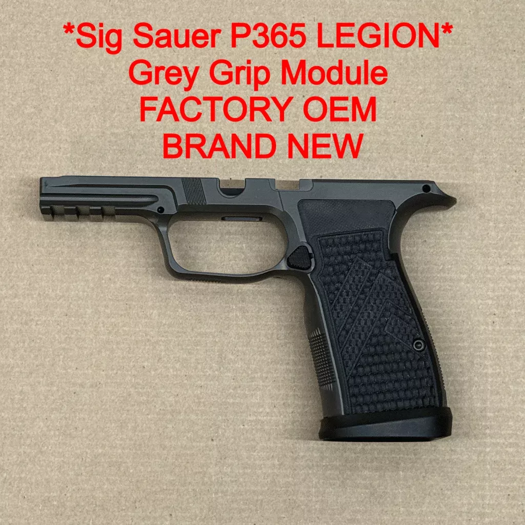 SIG SAUER P365 Legion AXG Aluminum Grip Module – Gray – Brand New