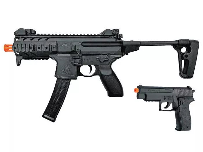 SIG Sauer Spring Airsoft Kit, MPX Rifle & P226 Pistol - FPS 300