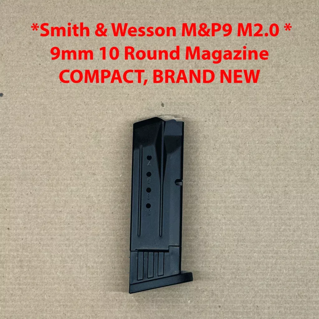 SINGLE * 10 Round Smith & Wesson M&P9 M2.0 Compact OEM Magazine – 3011499