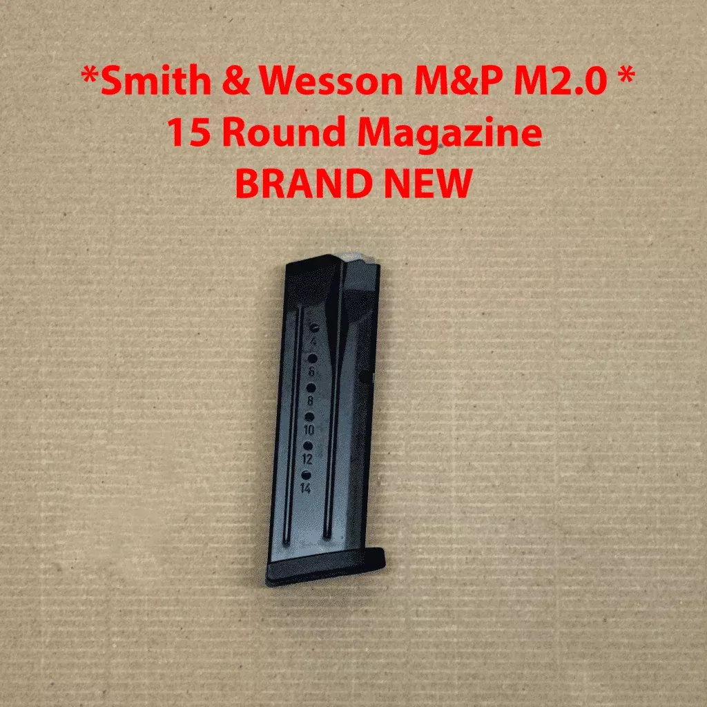 * SINGLE * 15 Round Smith & Wesson M&P9 M2.0 OEM Magazine – 3008590
