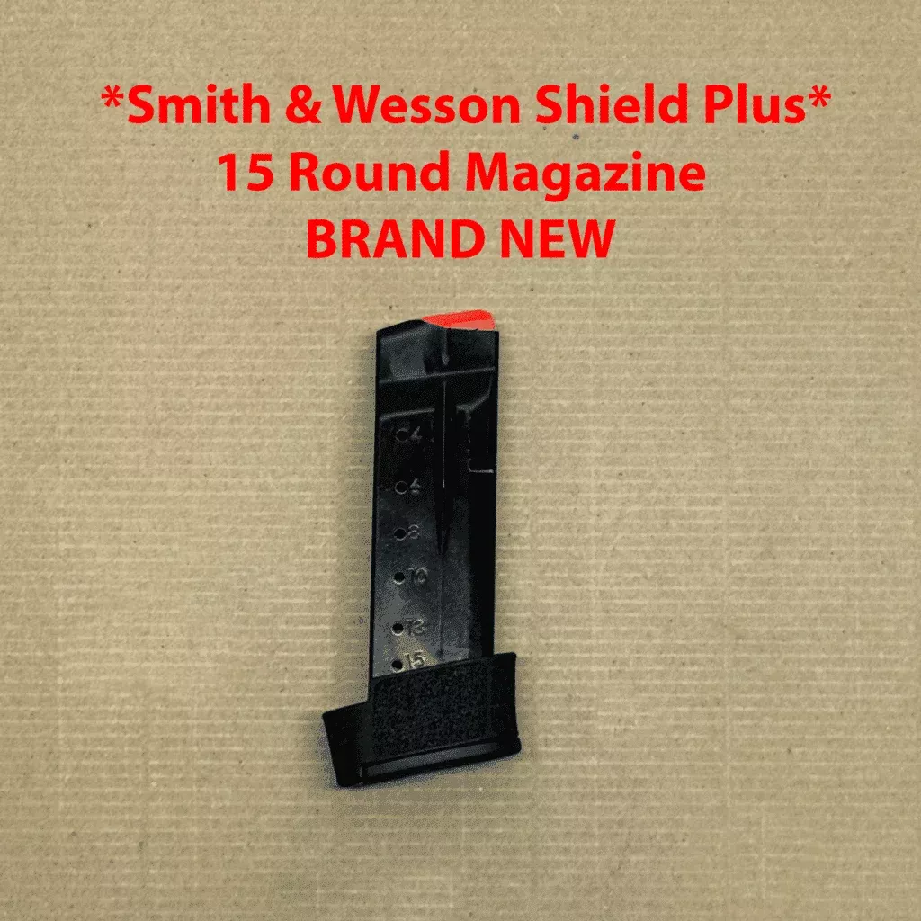 * SINGLE * 15 Round Smith & Wesson M&P9 Shield Plus OEM Magazine – 3015890